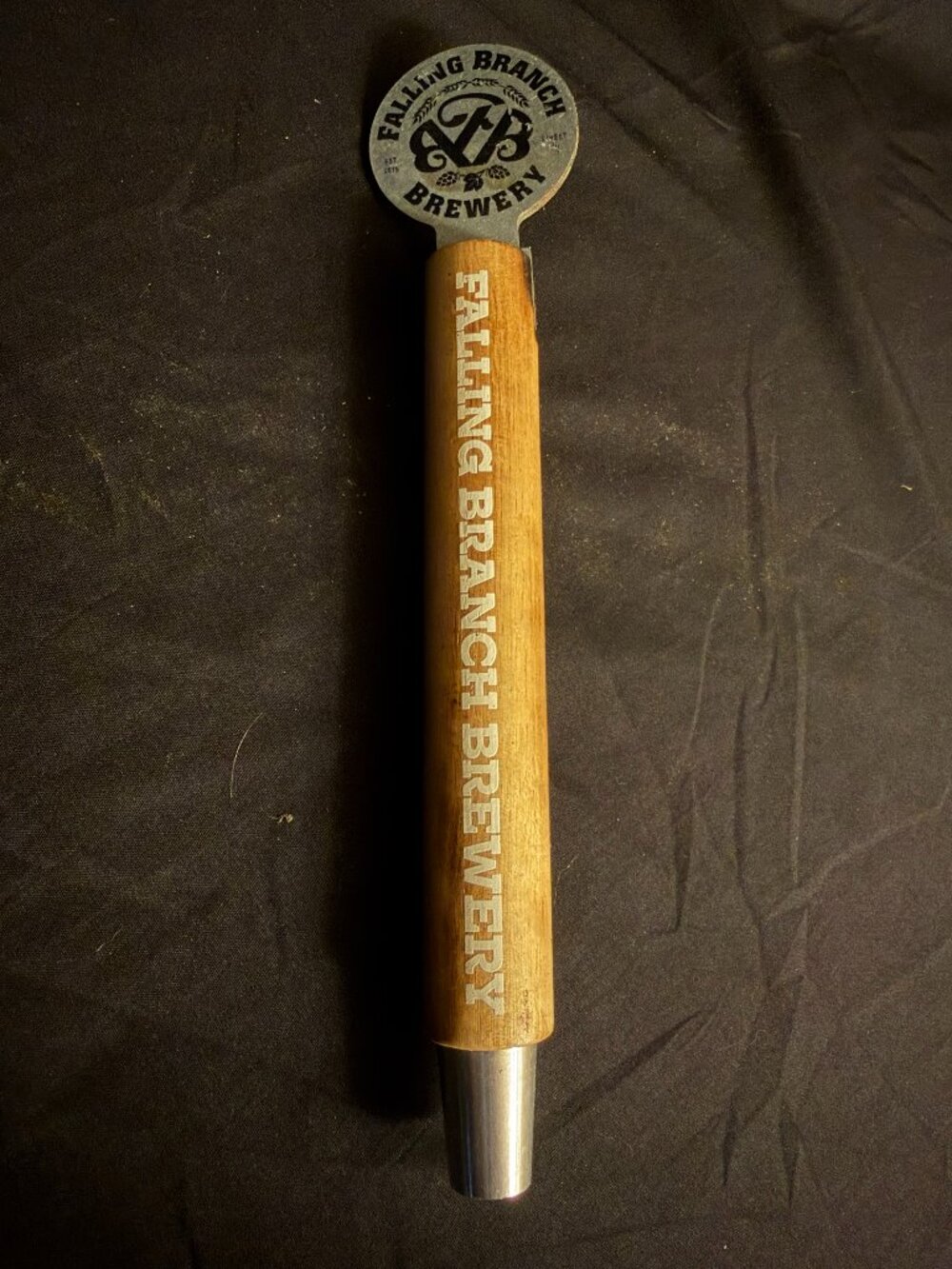 Falling Branch Brewery Maryland Draft Beer Tap Handle Engraved Wood Metal 11"